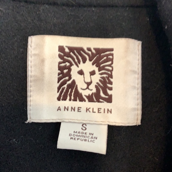 Black wool Anne Klein Pea Coat - Picture 5 of 5